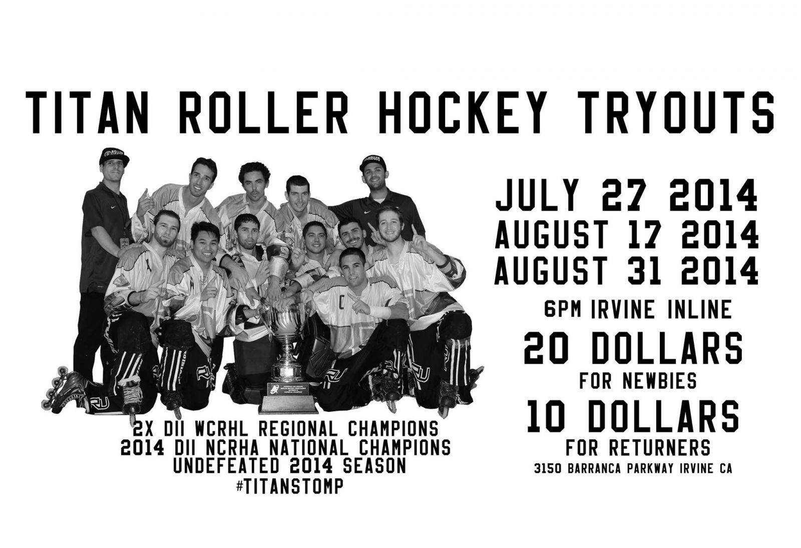 20142015 Tryouts Western Collegiate Roller Hockey League