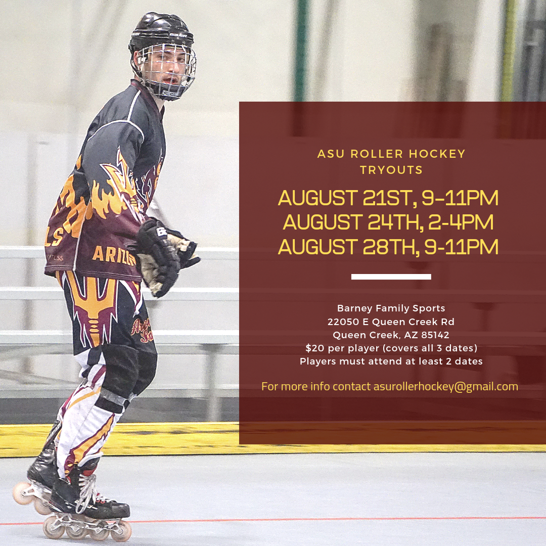 20192020 WCRHL Team Tryouts Western Collegiate Roller Hockey League